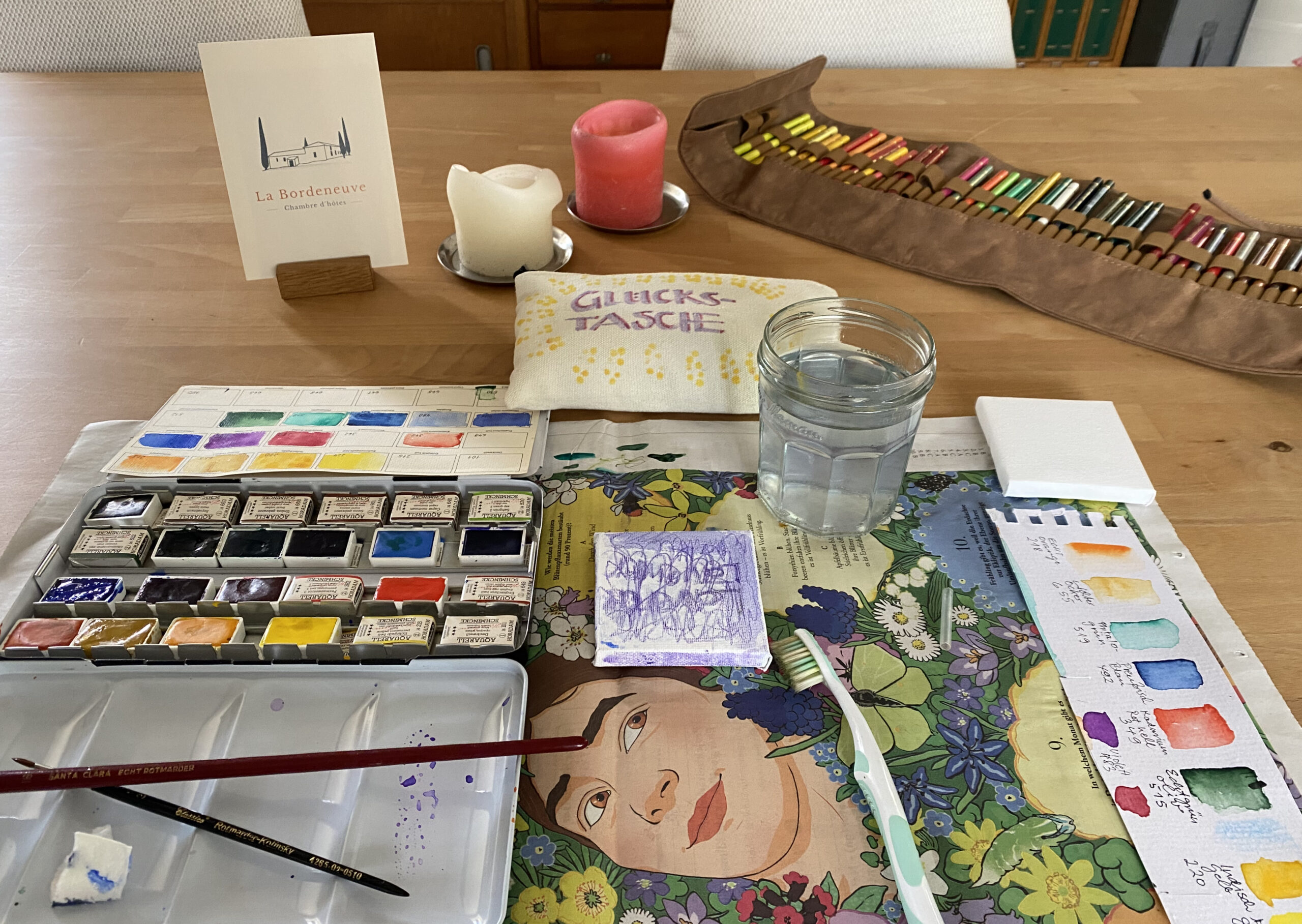 Platz zum malen, basteln, schreiben